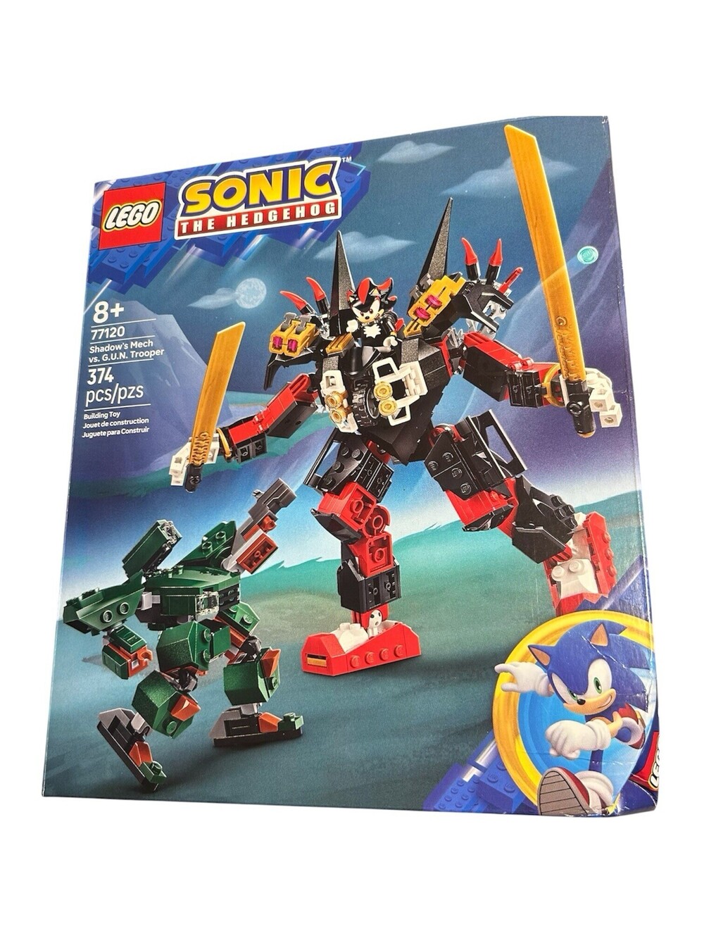 LEGO Sonic Shadow's Mech vs. G.U.N. Trooper Set 77120 374pcs Age 8+ New Sealed